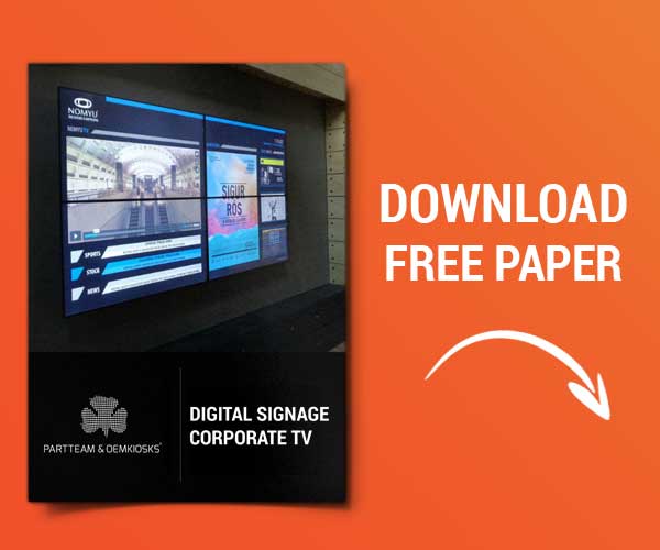 Digital Signage QMAGINE by PARTTEAM & OEMKIOSKS